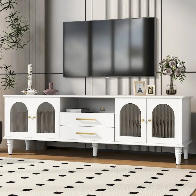 Meuble TV rétro de 68,9 pouces