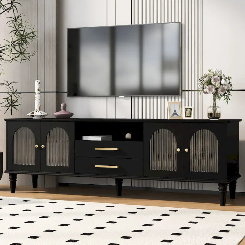 Meuble TV rétro de 68,9 pouces