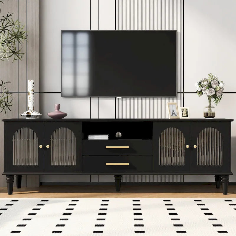 Meuble TV rétro de 68,9 pouces