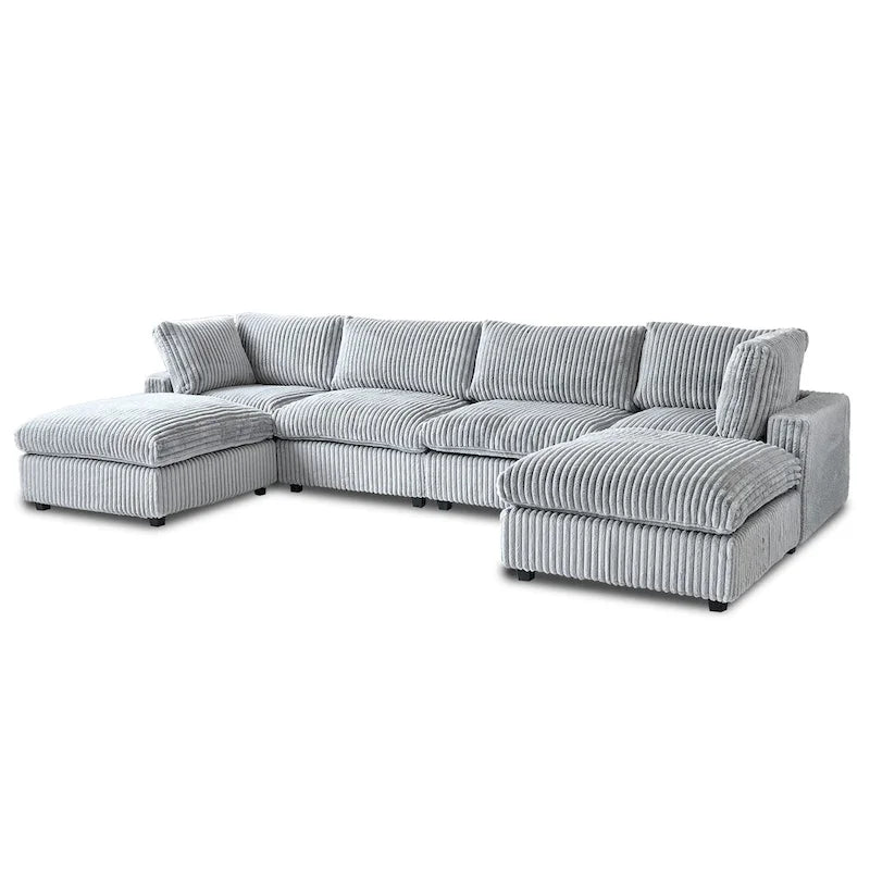 157.48 Canapé sectionnel modulaire, canapé-lit moderne à assise profonde pour salon