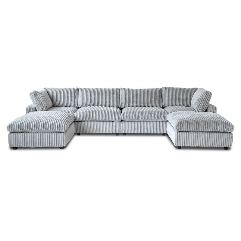 157.48 Canapé sectionnel modulaire, canapé-lit moderne à assise profonde pour salon