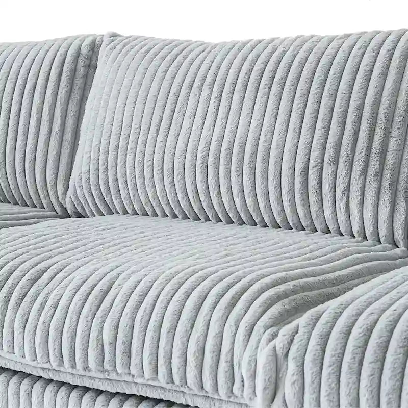 157.48 Canapé sectionnel modulaire, canapé-lit moderne à assise profonde pour salon