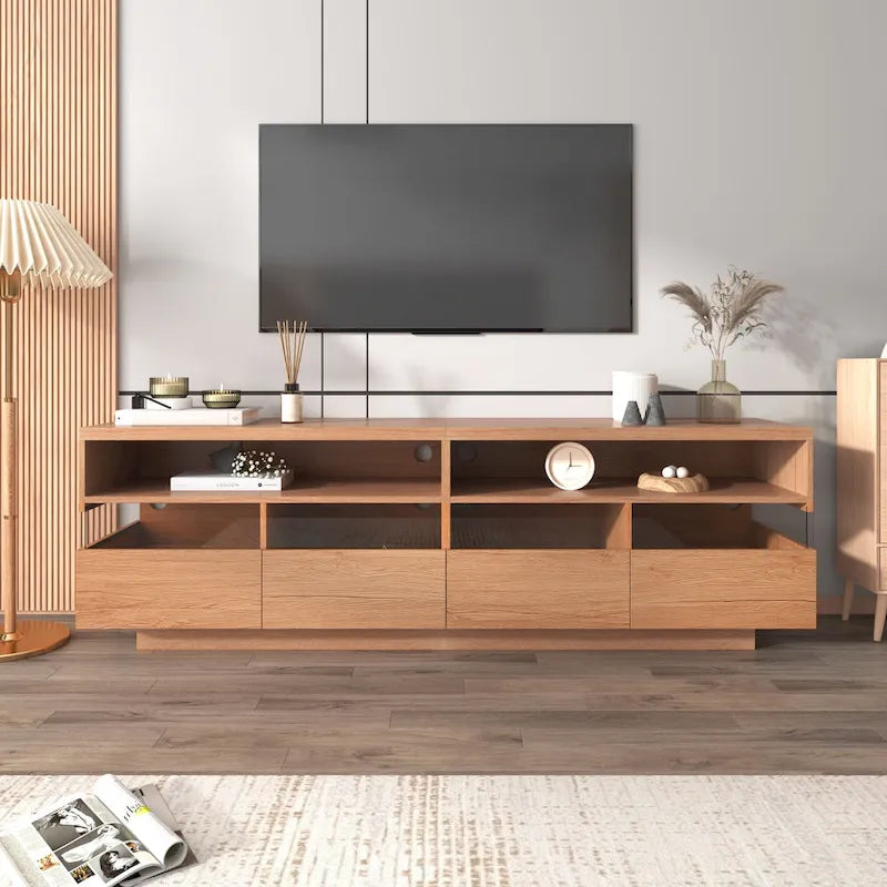 Meuble TV autoportant avec 4 tiroirs