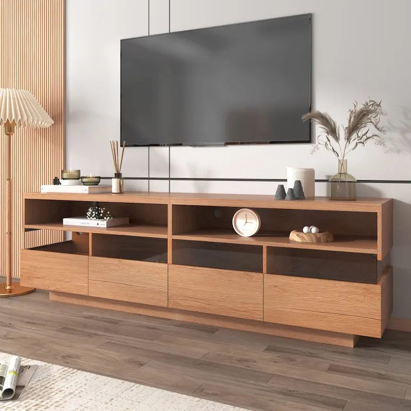Meuble TV autoportant avec 4 tiroirs