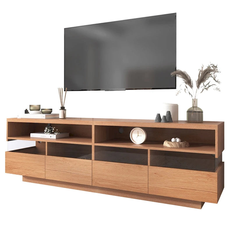 Meuble TV autoportant avec 4 tiroirs
