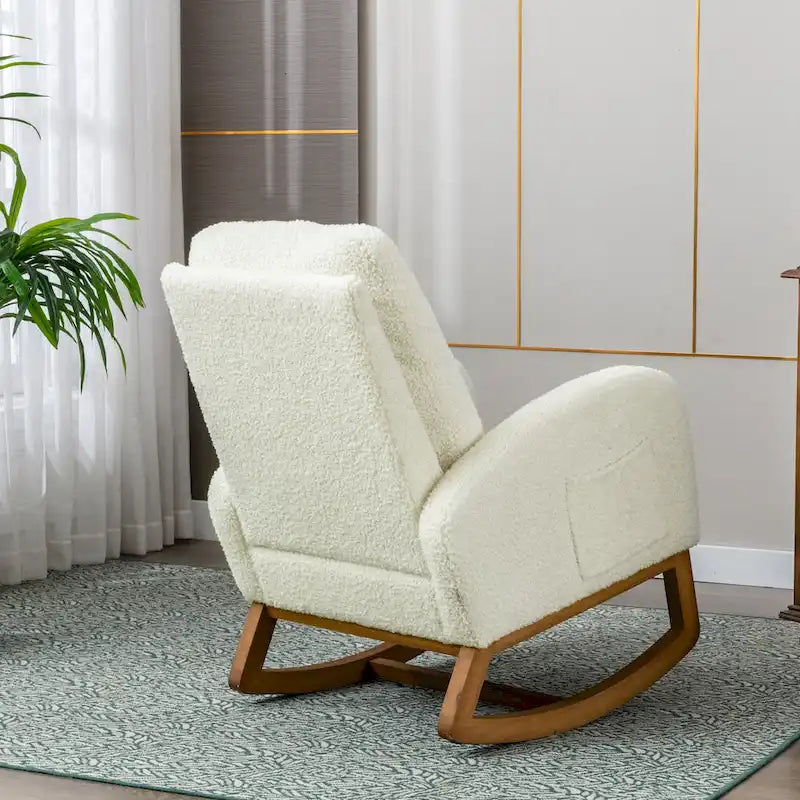 Transat pour bébé, style médiéval-moderne, avec dossier haut rembourré en tissu