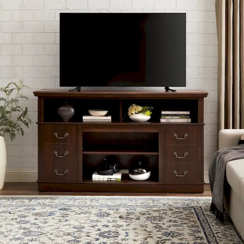 Meuble TV traditionnel de 60 pouces