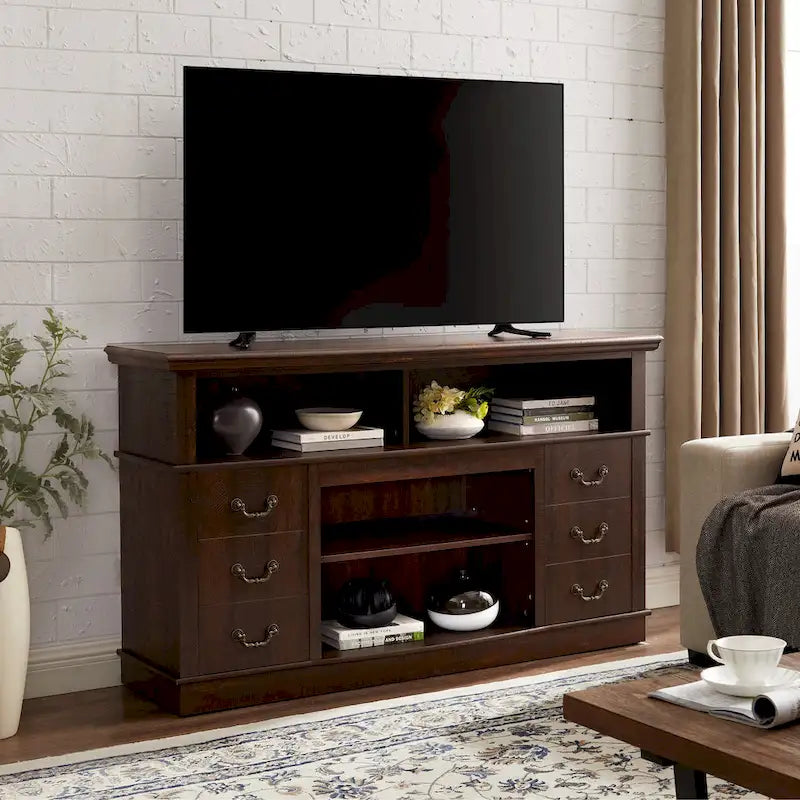 Meuble TV traditionnel de 60 pouces