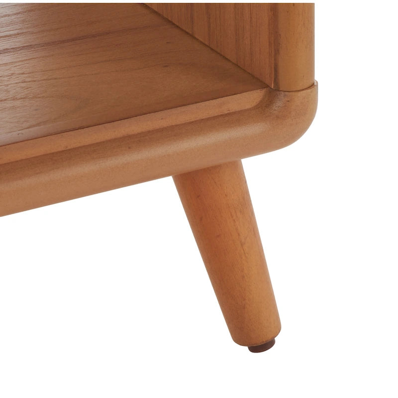 Banc à étagères ouvertes avec coussin