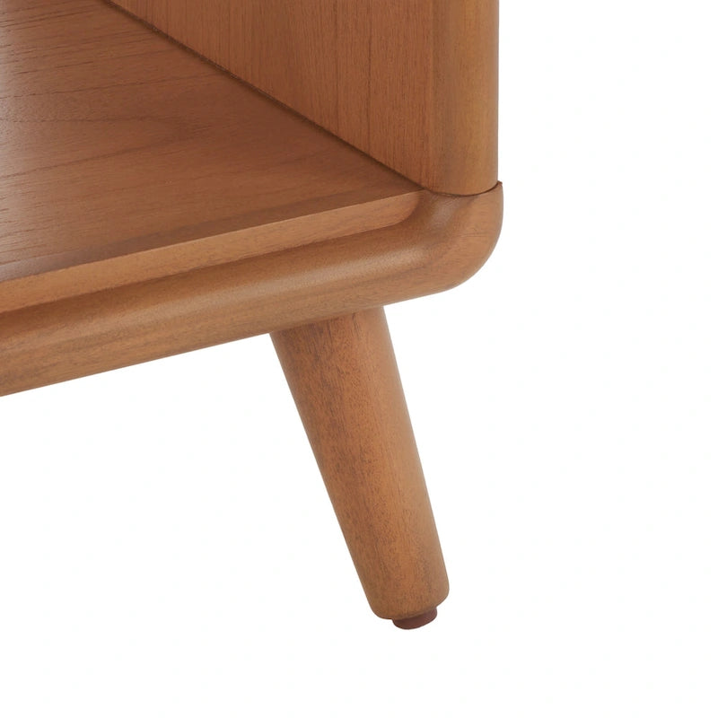 Banc à étagères ouvertes avec coussin