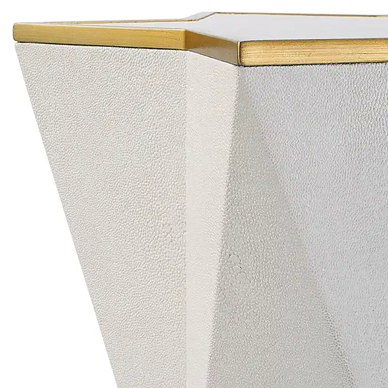 Table d'appoint en forme d'étoile, table décorative blanche