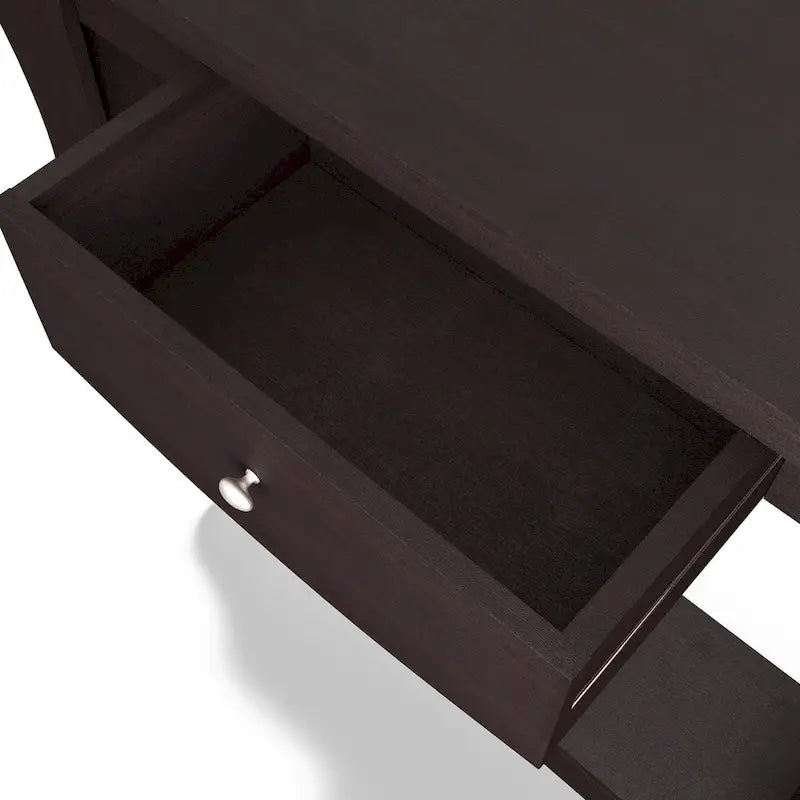 Console en noyer moderne avec un tiroir de 99 cm