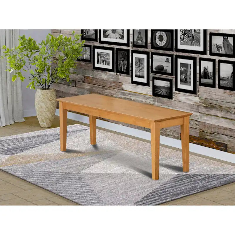 Banc de salle à manger East West Furniture avec siège en bois