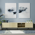Meuble TV console bas, style Mid-Century Modern