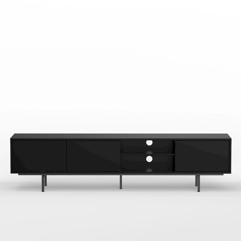 Meuble TV console bas, style Mid-Century Modern