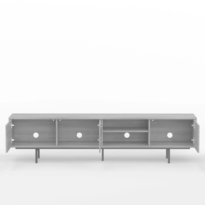 Meuble TV console bas, style Mid-Century Modern