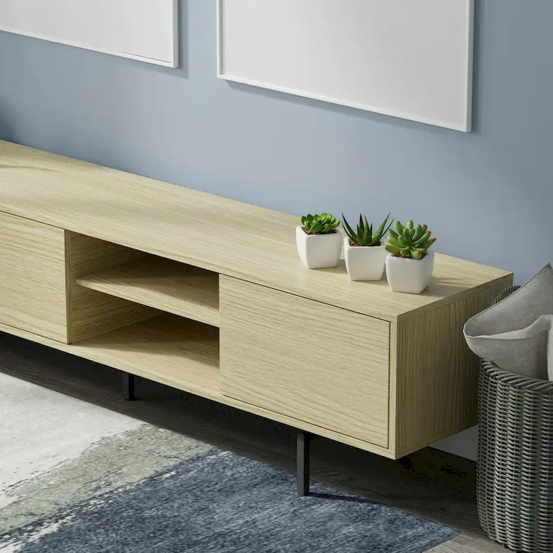 Meuble TV console bas, style Mid-Century Modern