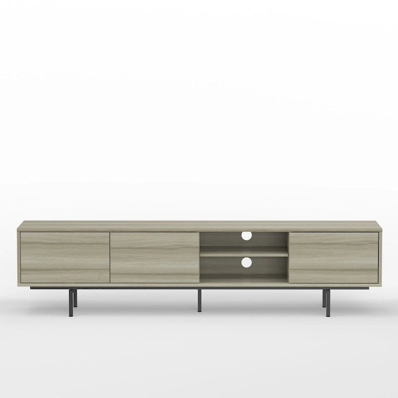Meuble TV console bas, style Mid-Century Modern