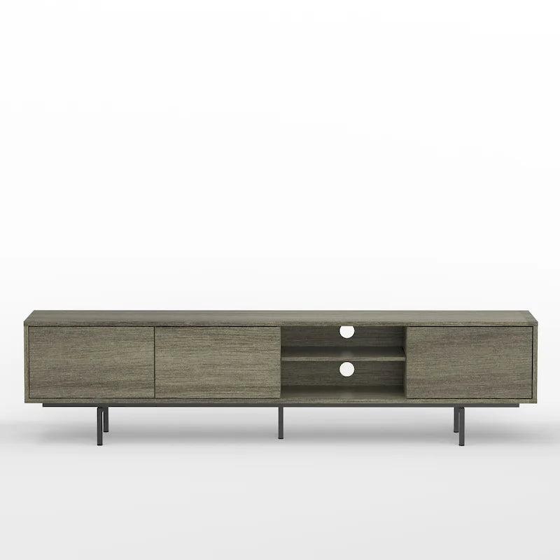 Meuble TV console bas, style Mid-Century Modern