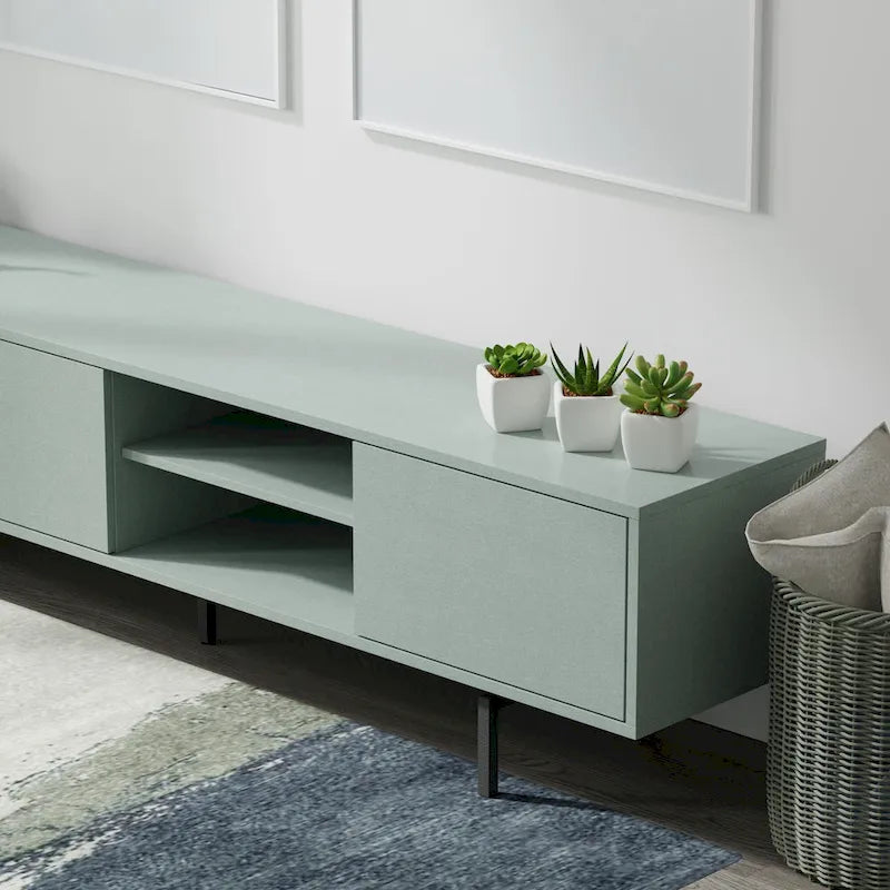 Meuble TV console bas, style Mid-Century Modern