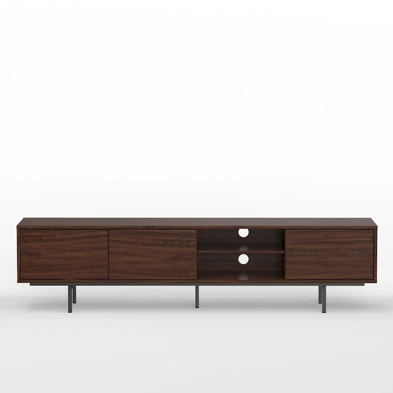 Meuble TV console bas, style Mid-Century Modern