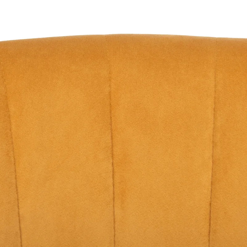 Fauteuil d'appoint dossier haut en velours