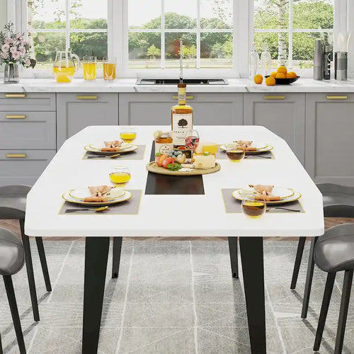 Grande table à manger de 180 cm pour 6 à 8 personnes