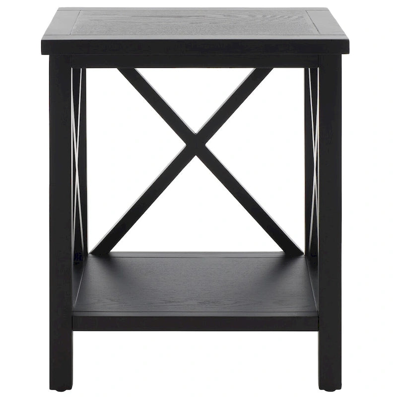 Table d'appoint à croix dorsale blanche
