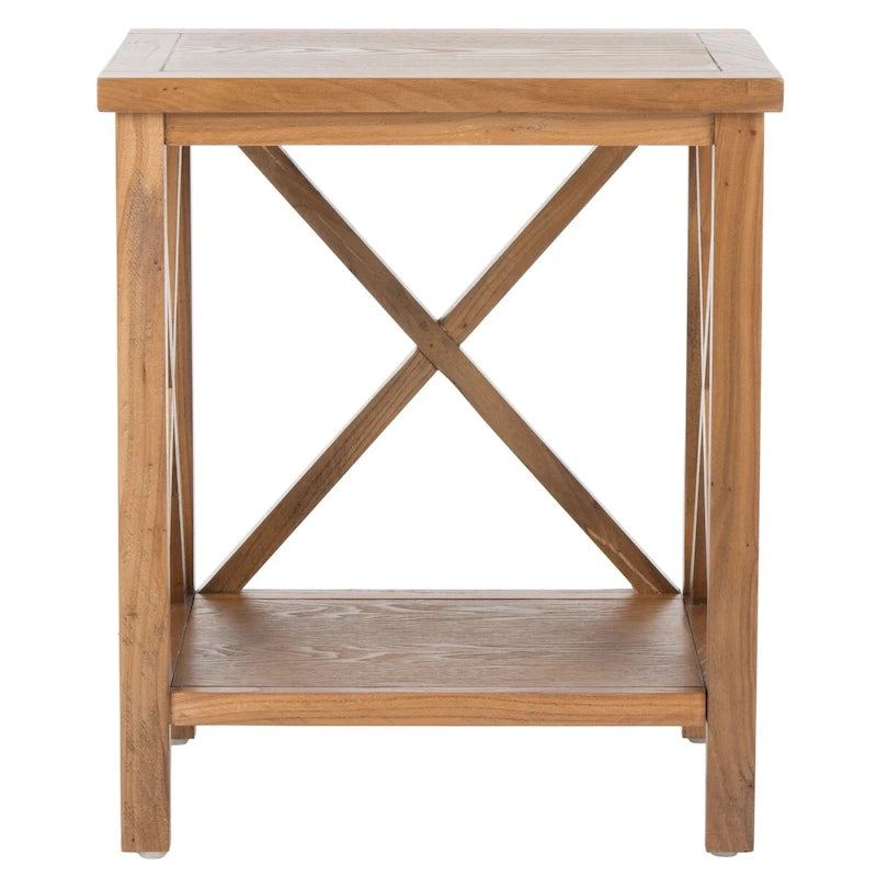 Table d'appoint à croix dorsale blanche