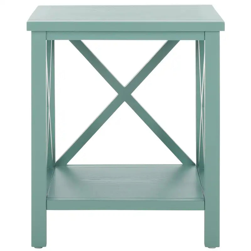 Table d'appoint à croix dorsale blanche