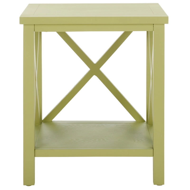 Table d'appoint à croix dorsale blanche