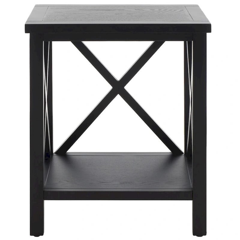Table d'appoint à croix dorsale blanche