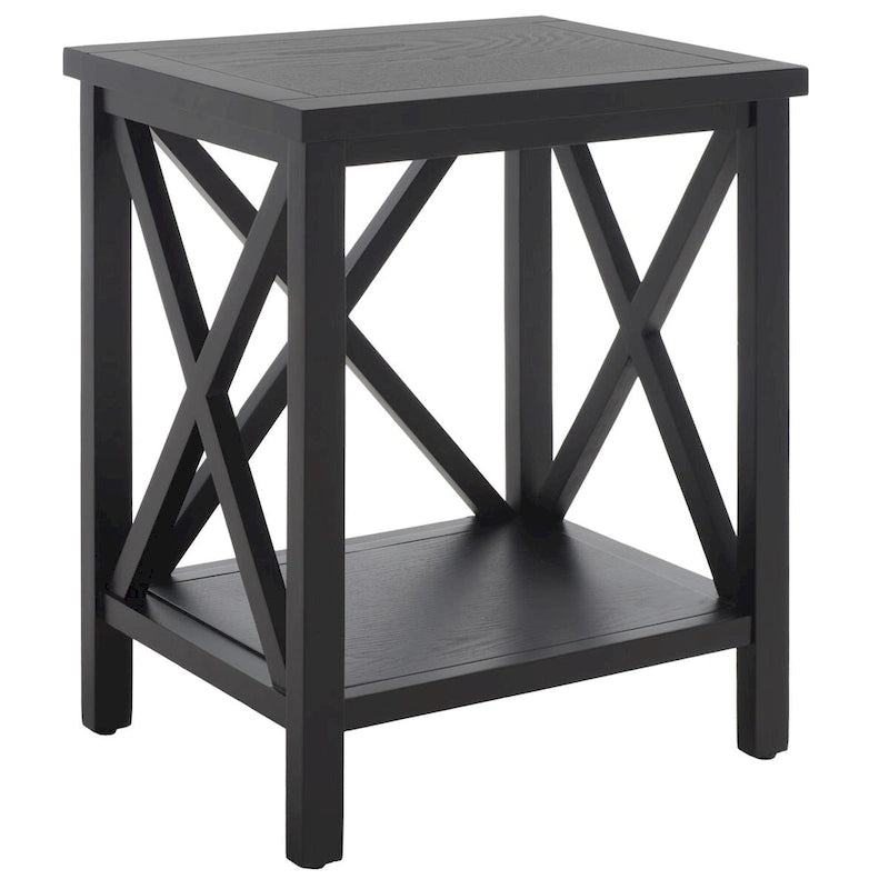 Table d'appoint à croix dorsale blanche