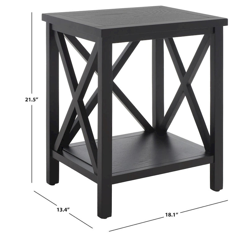 Table d'appoint à croix dorsale blanche
