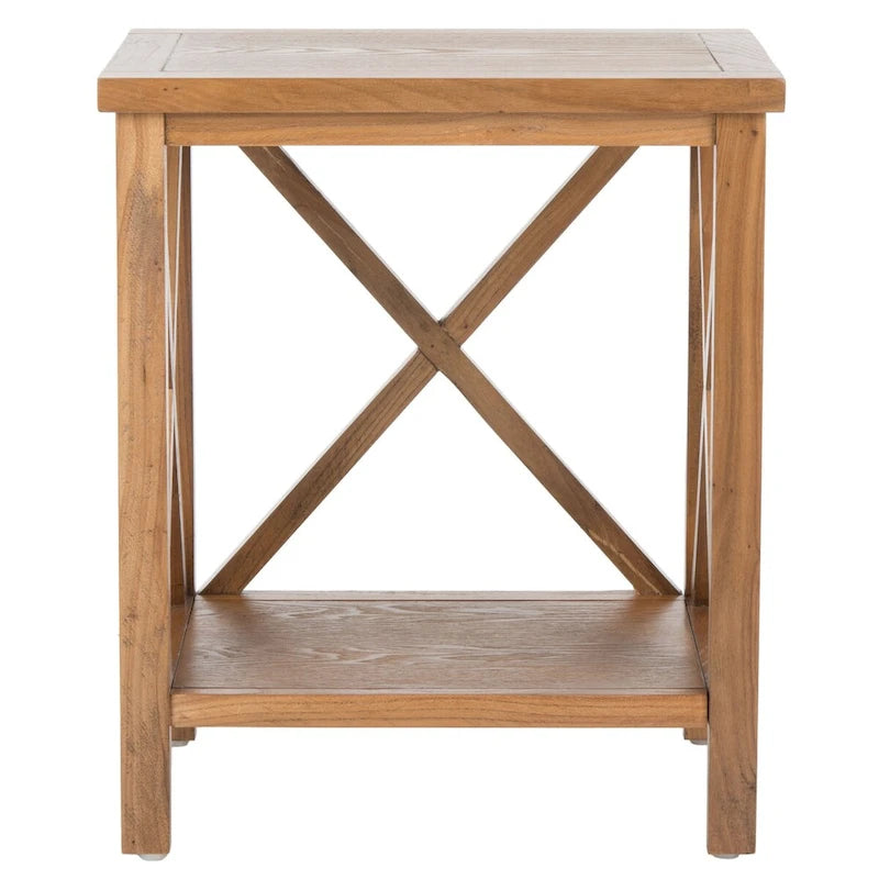 Table d'appoint à croix dorsale blanche