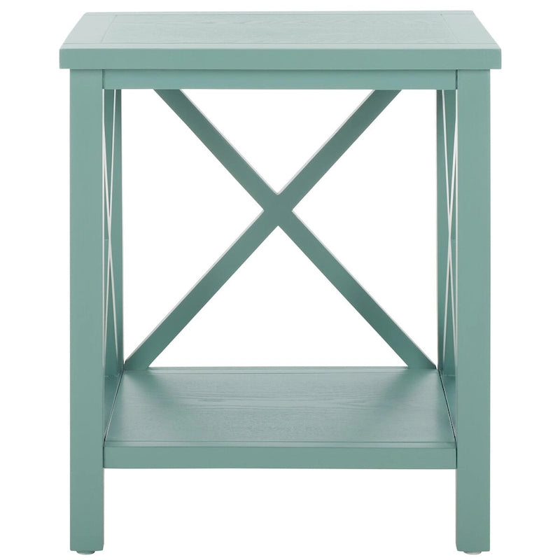 Table d'appoint à croix dorsale blanche