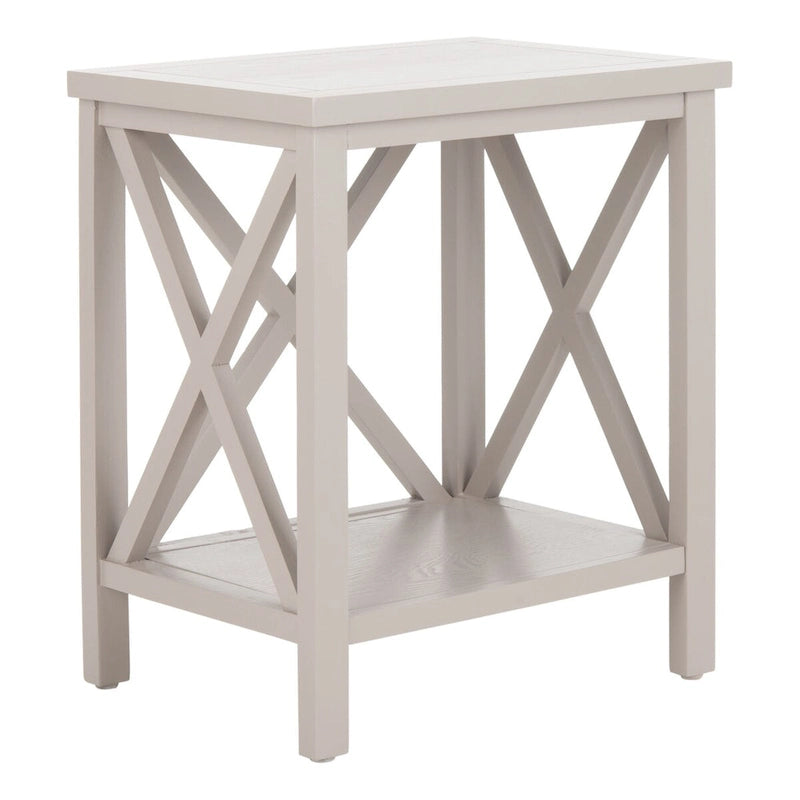 Table d'appoint à croix dorsale blanche