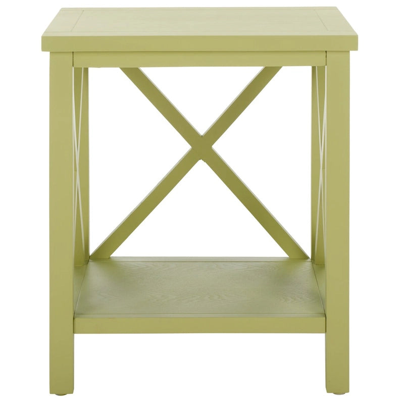 Table d'appoint à croix dorsale blanche