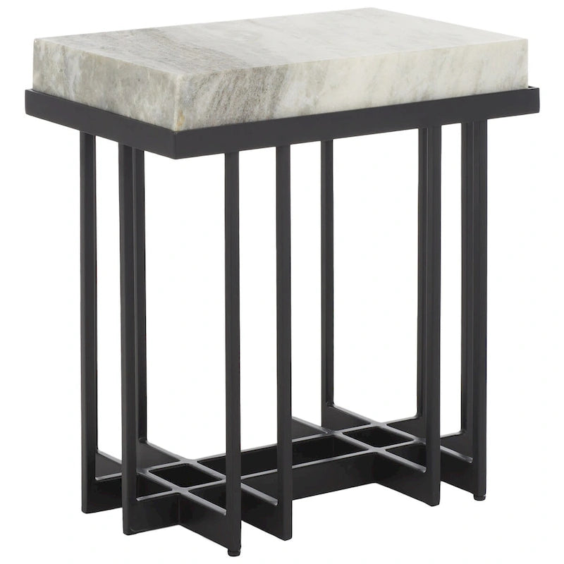 Table d'appoint rectangulaire - 19 L x 13 P x 22 H - 19Lx13Px22H