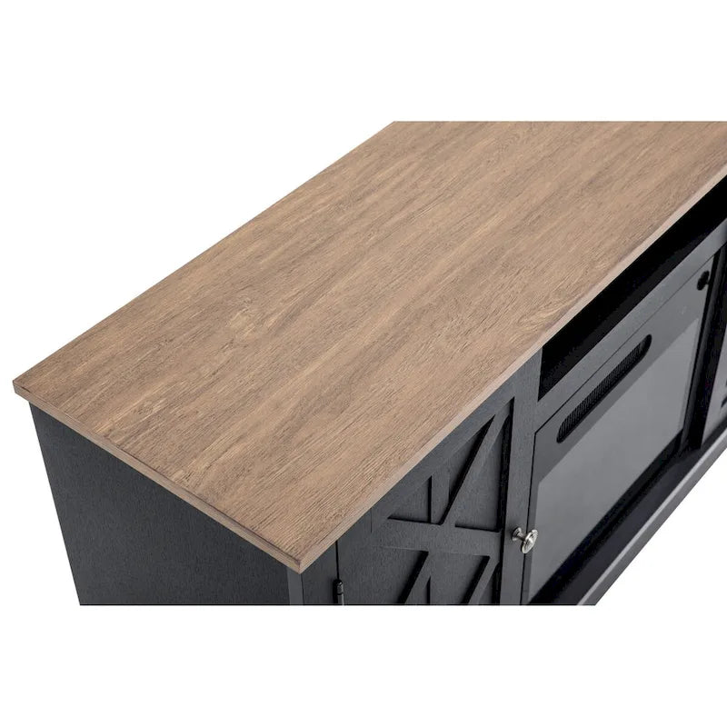 Meuble TV de 54 pouces avec foyer électrique