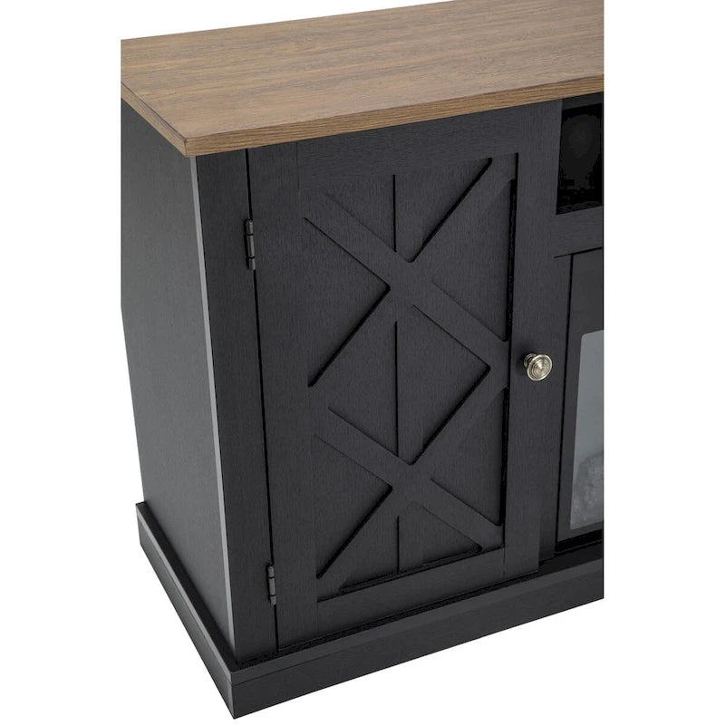 Meuble TV de 54 pouces avec foyer électrique