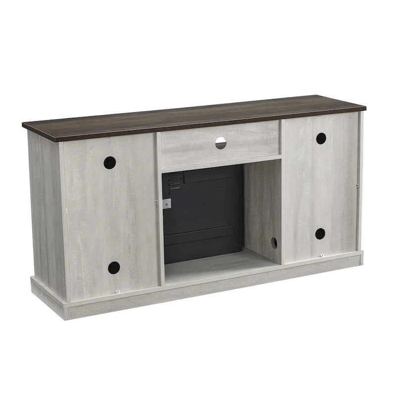 Meuble TV de 54 pouces avec foyer électrique