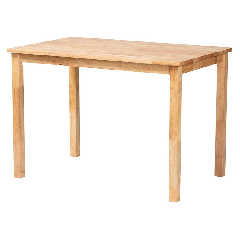 Ensemble Coin Repas Banc et Table en Bois avec Rotin Kubu Naturel Style Bohème Moderne