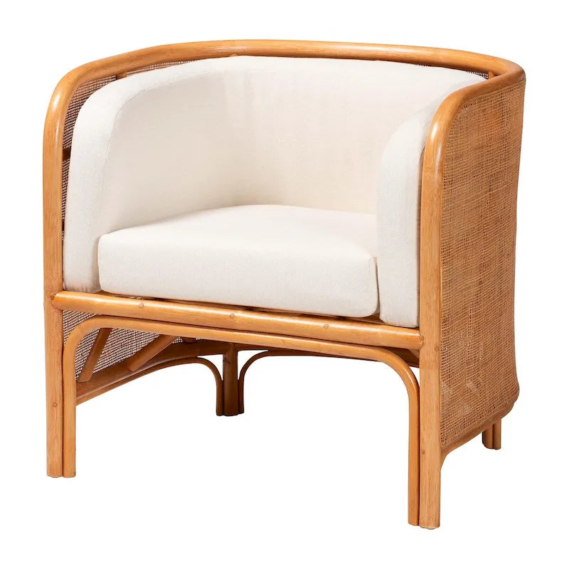 chaise longue en rotin
