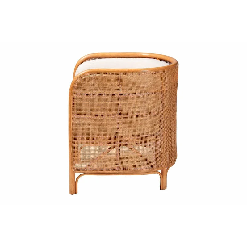 chaise longue en rotin