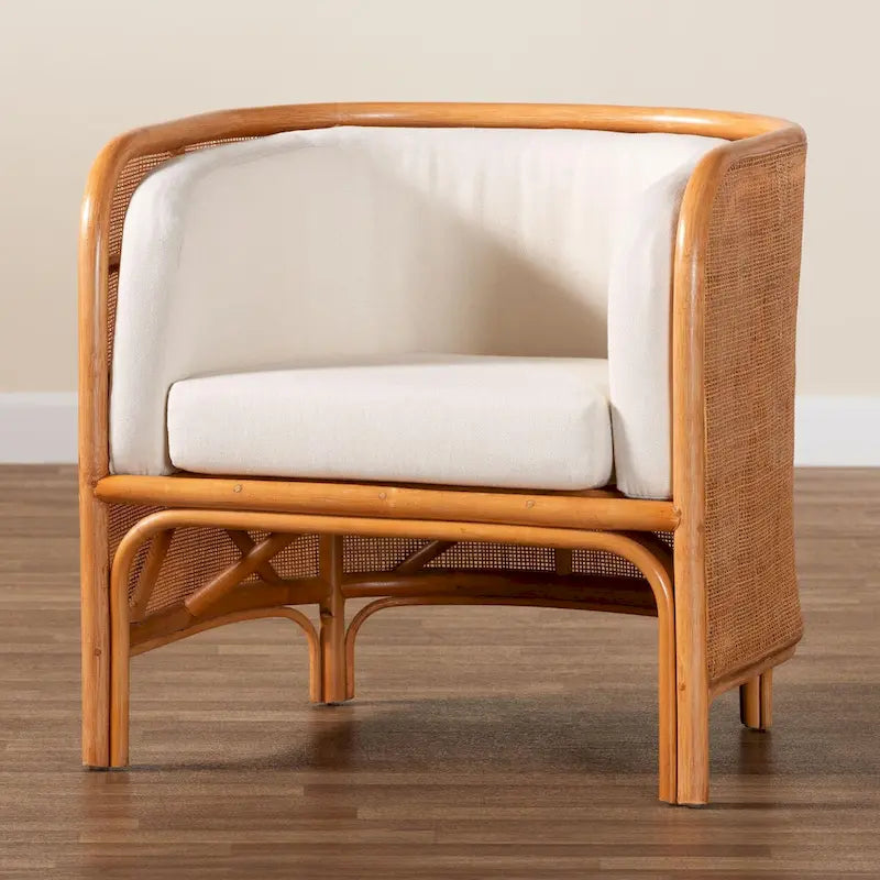 chaise longue en rotin
